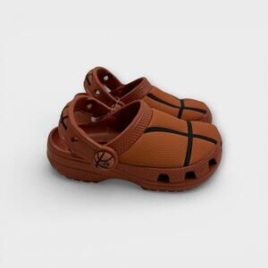 Crocs Toddler Classic Basketball Clog Sienna Brown Size 9 Shoes Unisex New